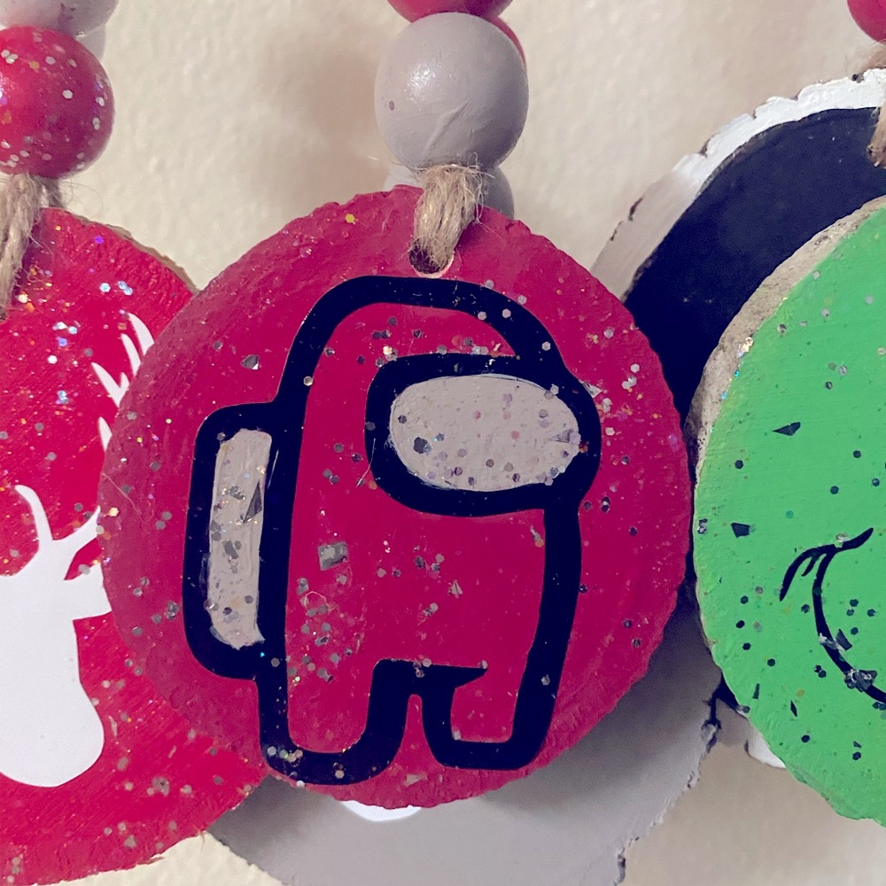 Among us “red” Christmas ornament 3.5 inches